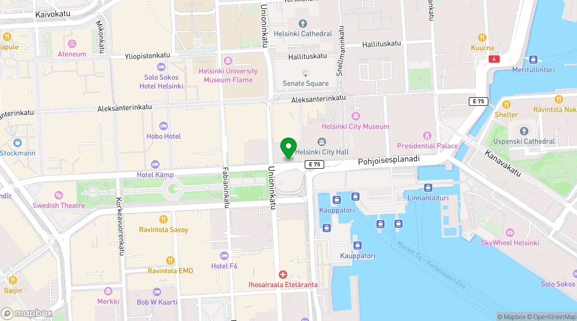 Map showing Salutorget