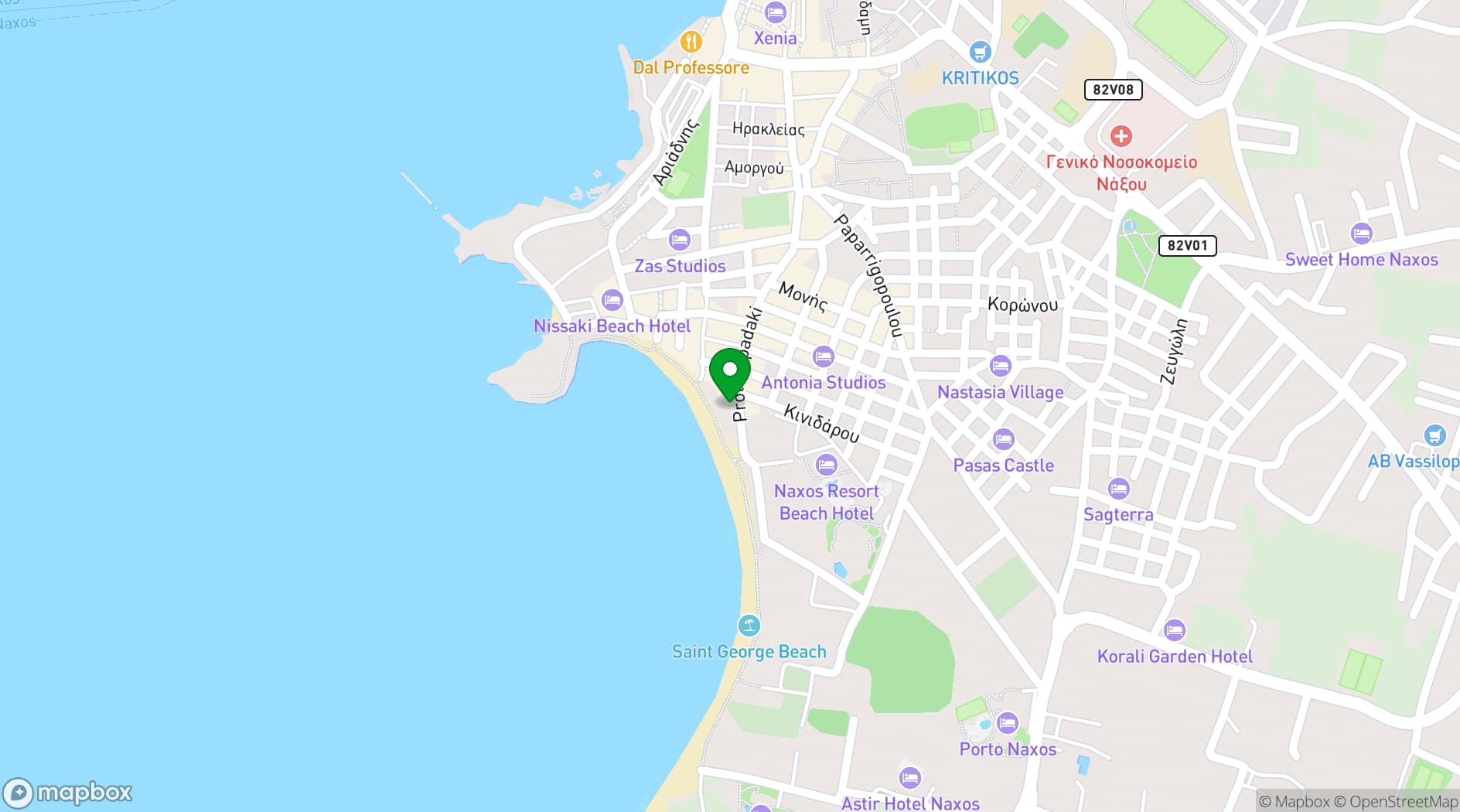Map showing Asteria Club