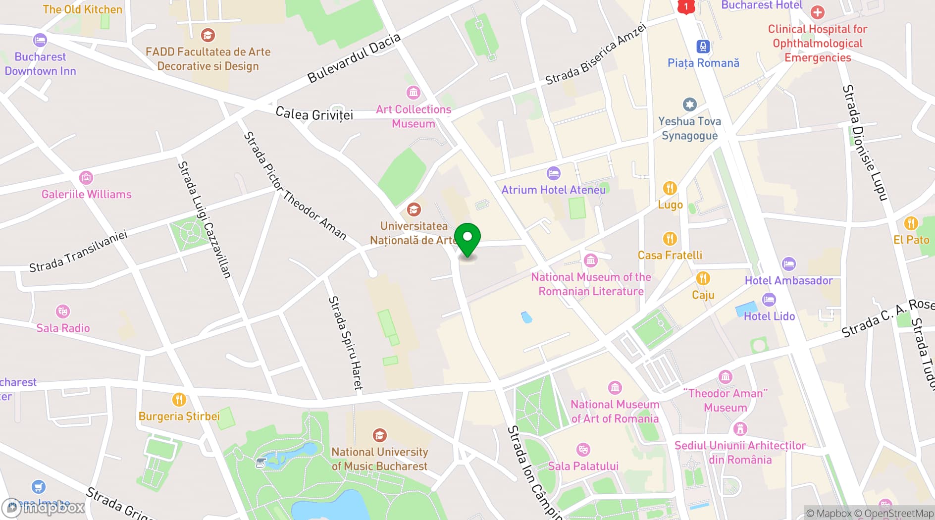 Map showing Hotel Berthelot