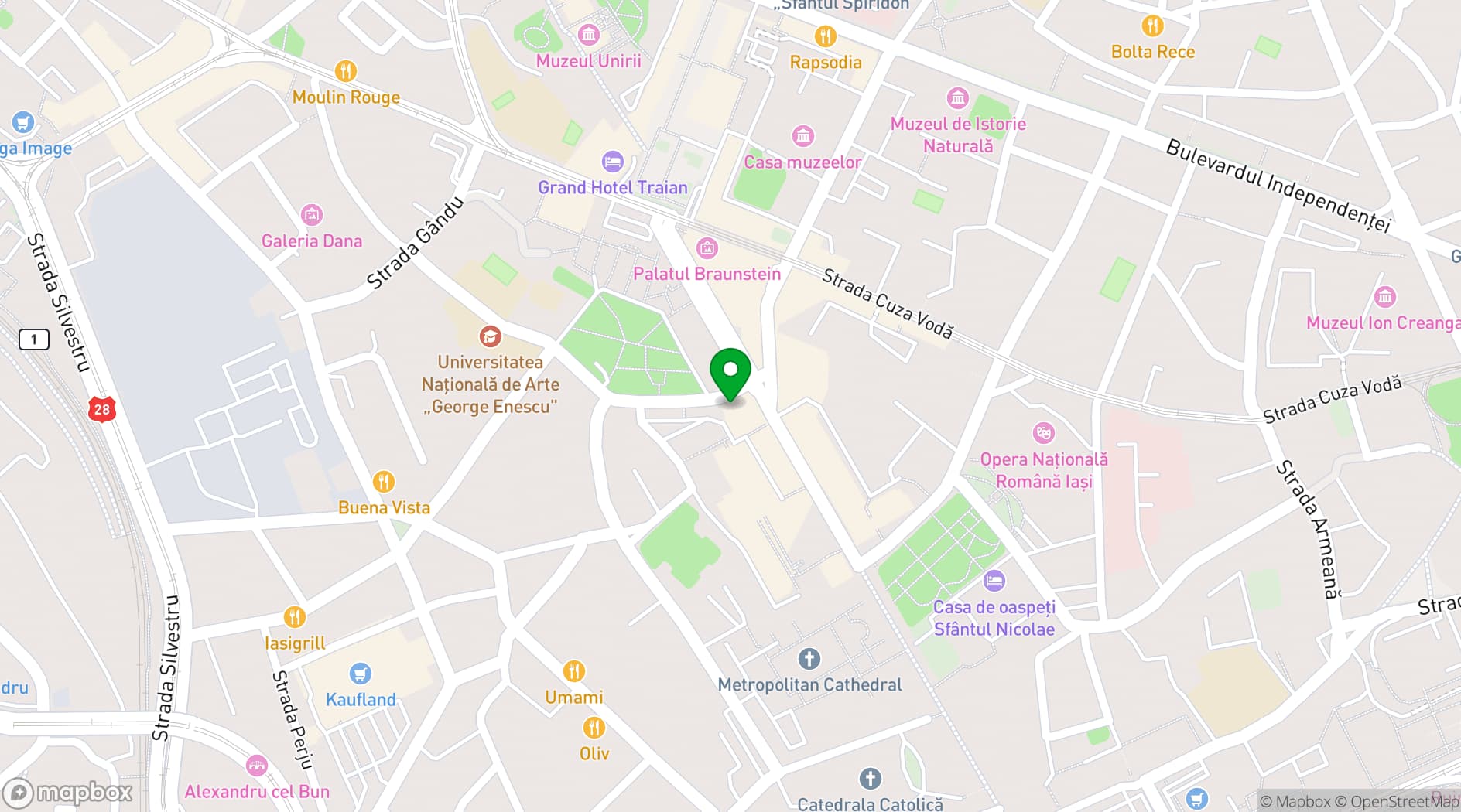 Map showing Mamma Mia