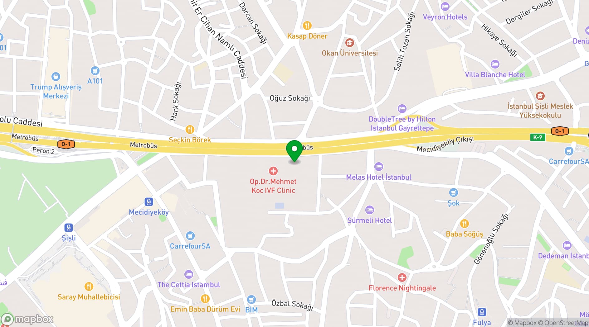 Map showing Aila Restaurant