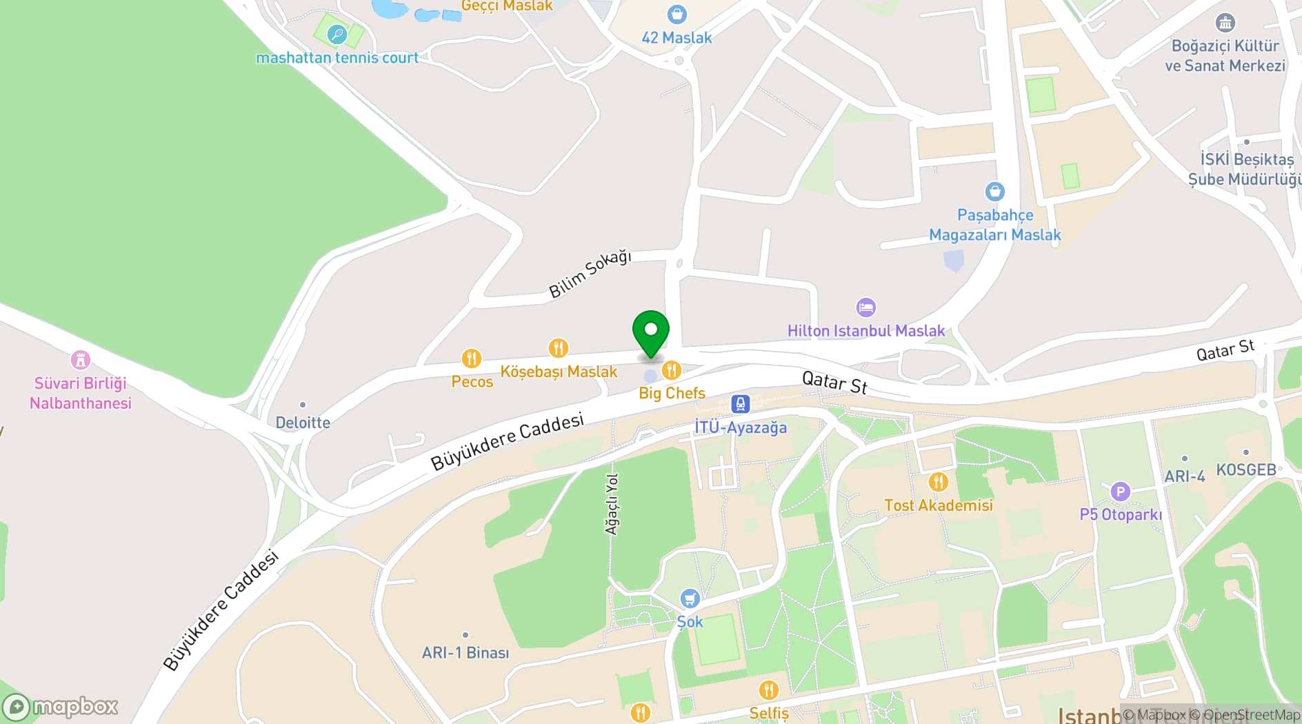 Map showing Windowist Tower Conference Center