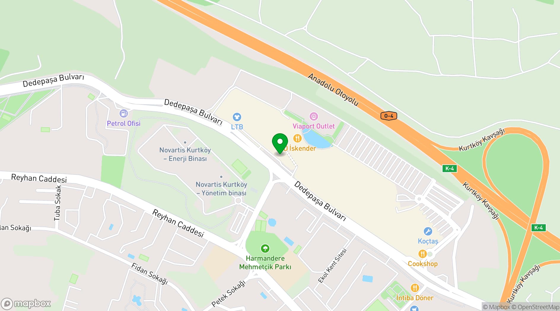 Map showing Crowne Plaza Istanbul - Asia