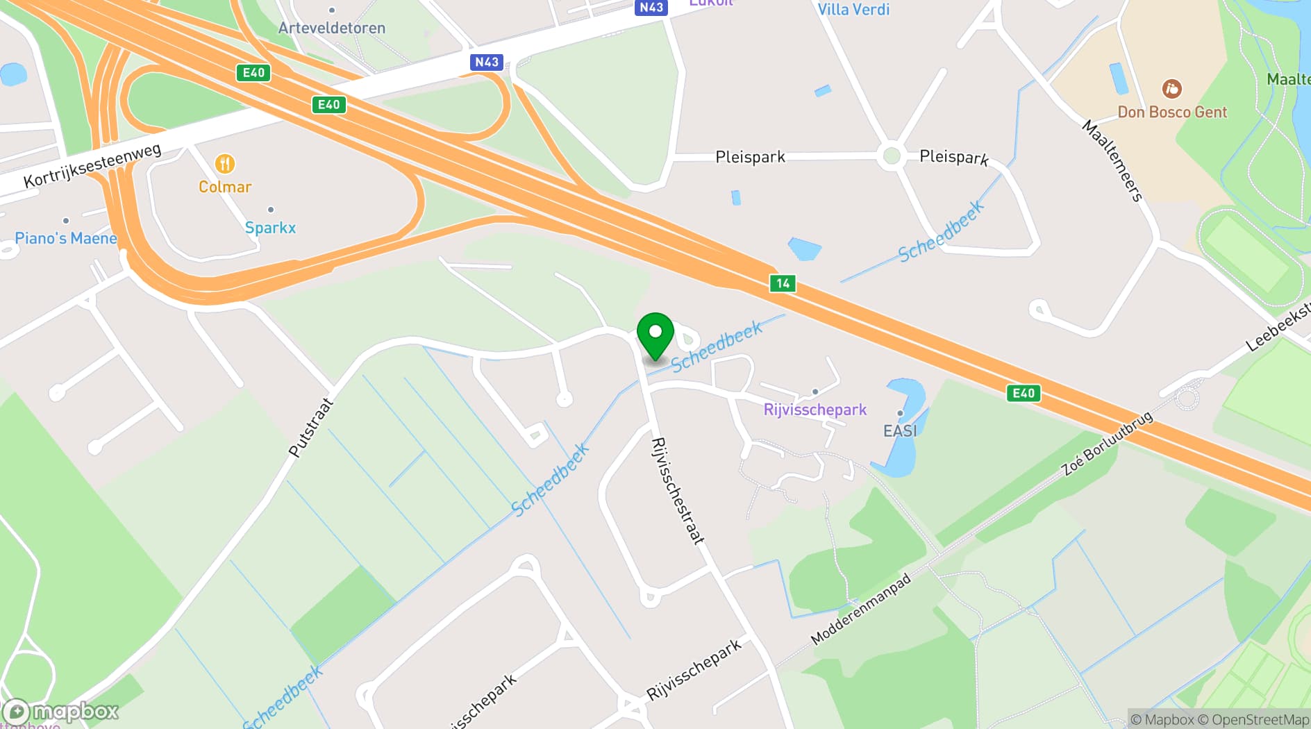 Map showing 3 Square