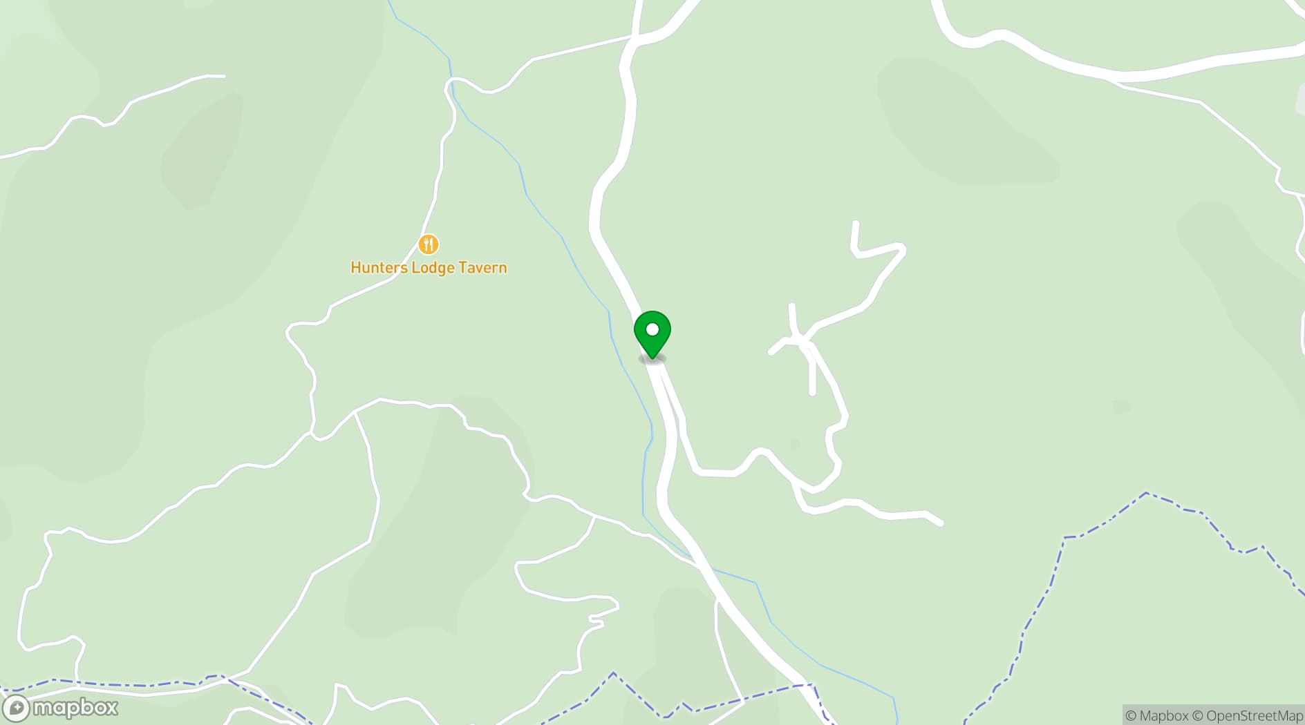 Map showing HoneyLi Hill