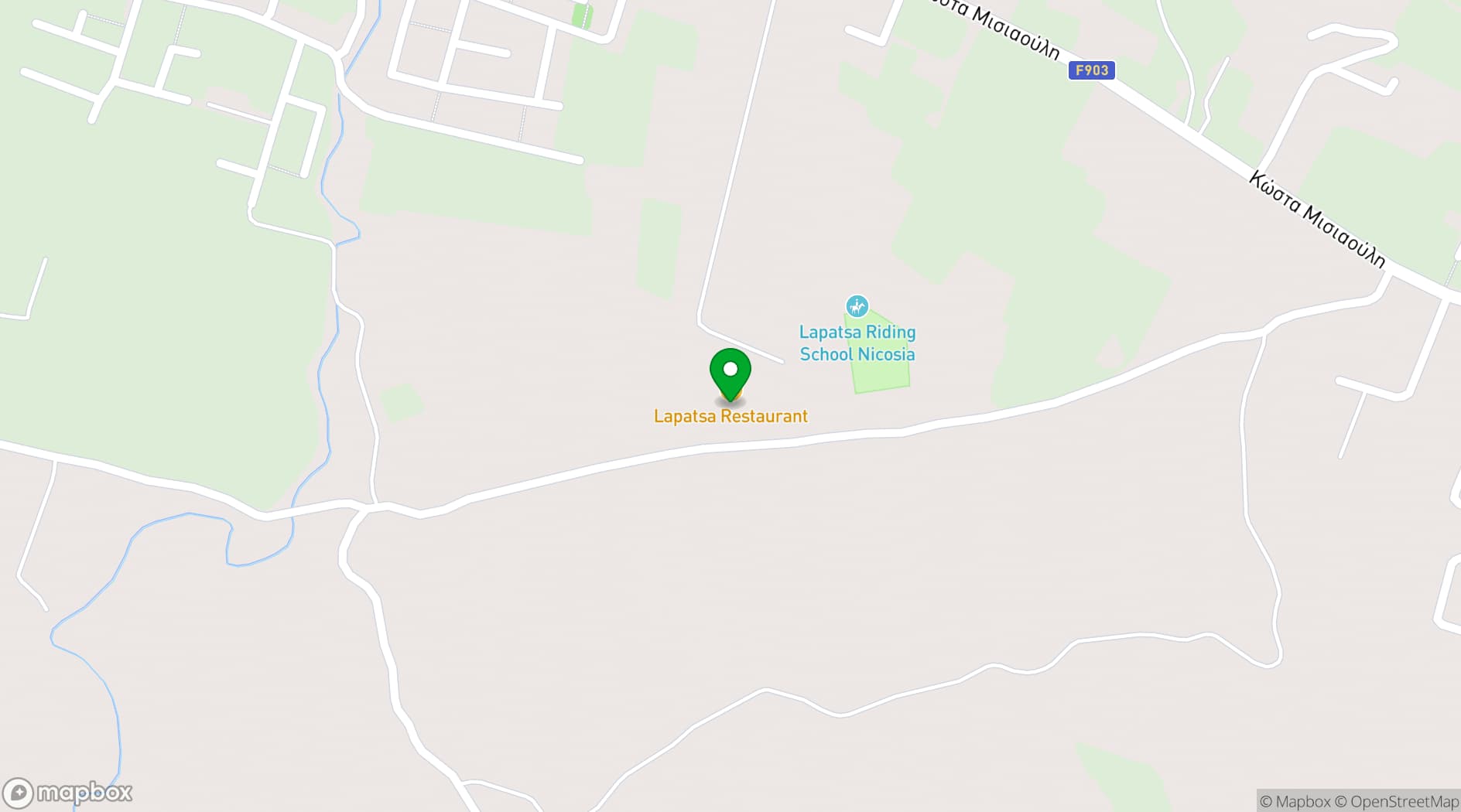 Map showing Lapatsa Countryside Venue