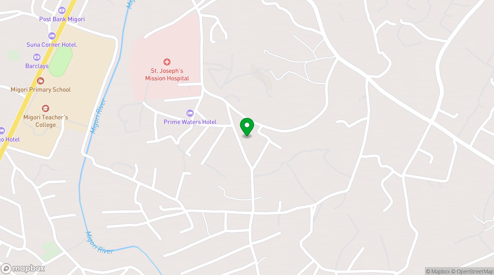 Map showing Calabash Hotel