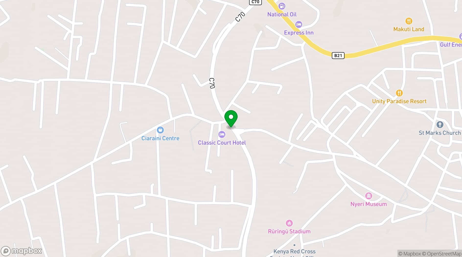 Map showing FK Resort and Spa