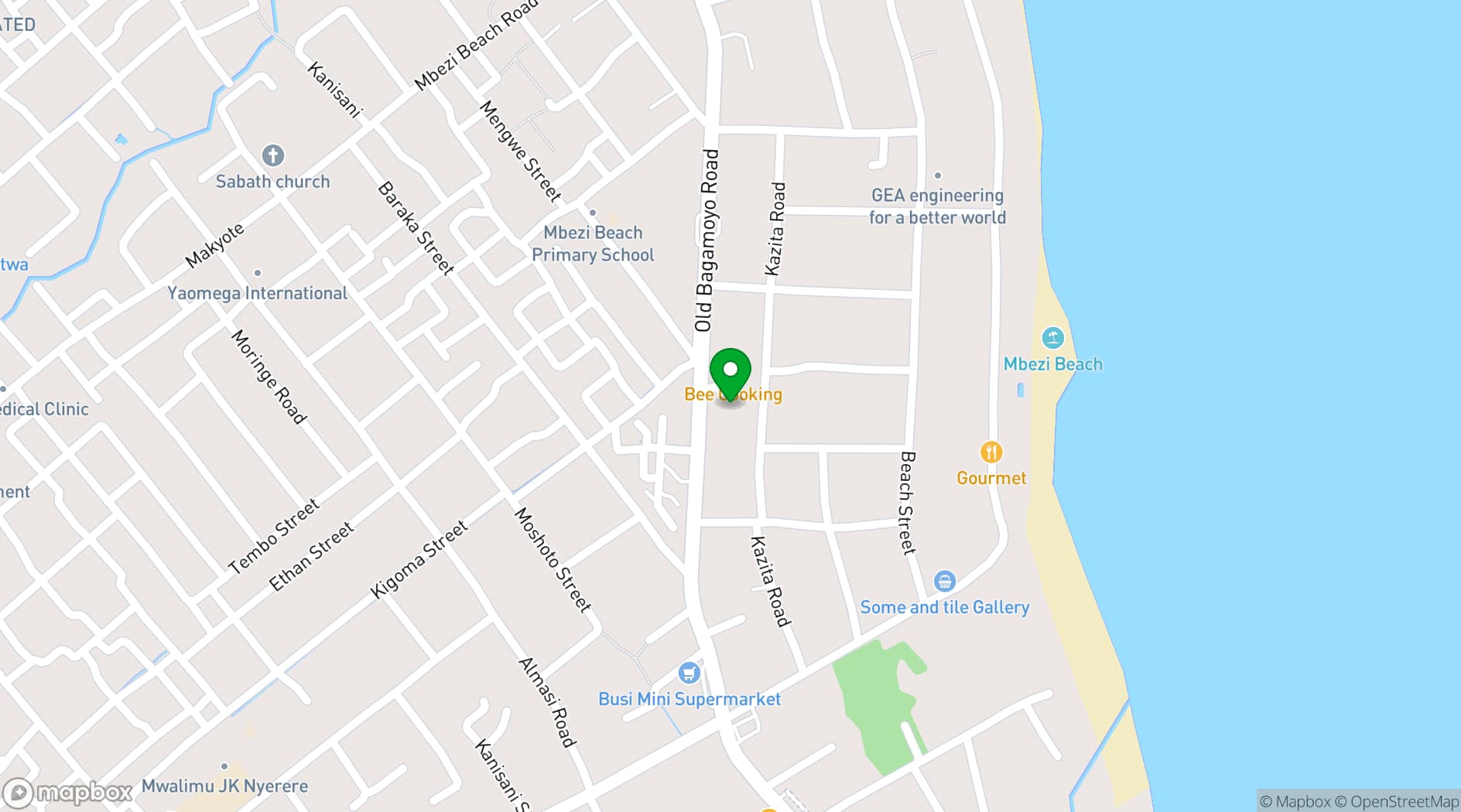 Map showing Happy Sister