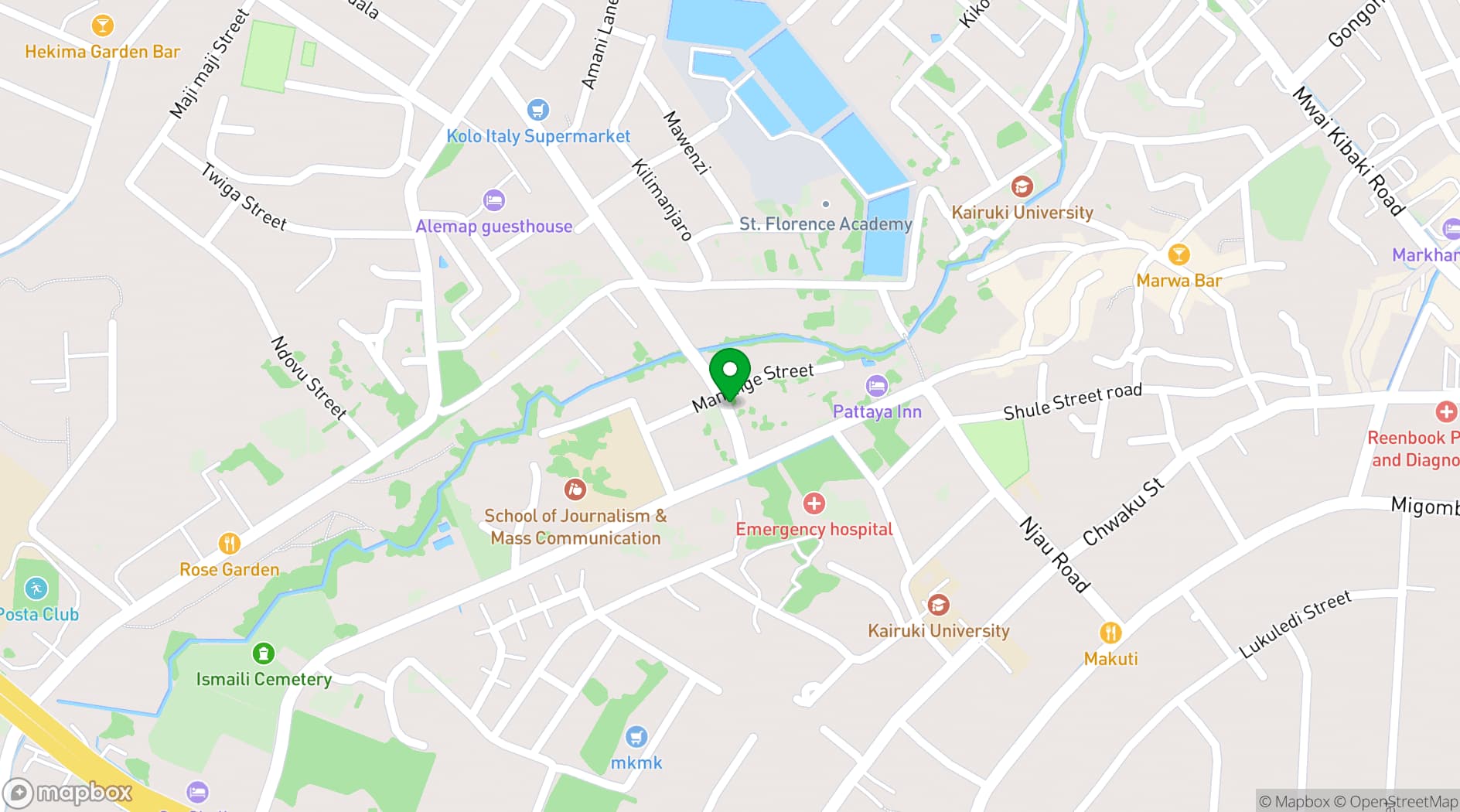 Map showing The Empire Lounge