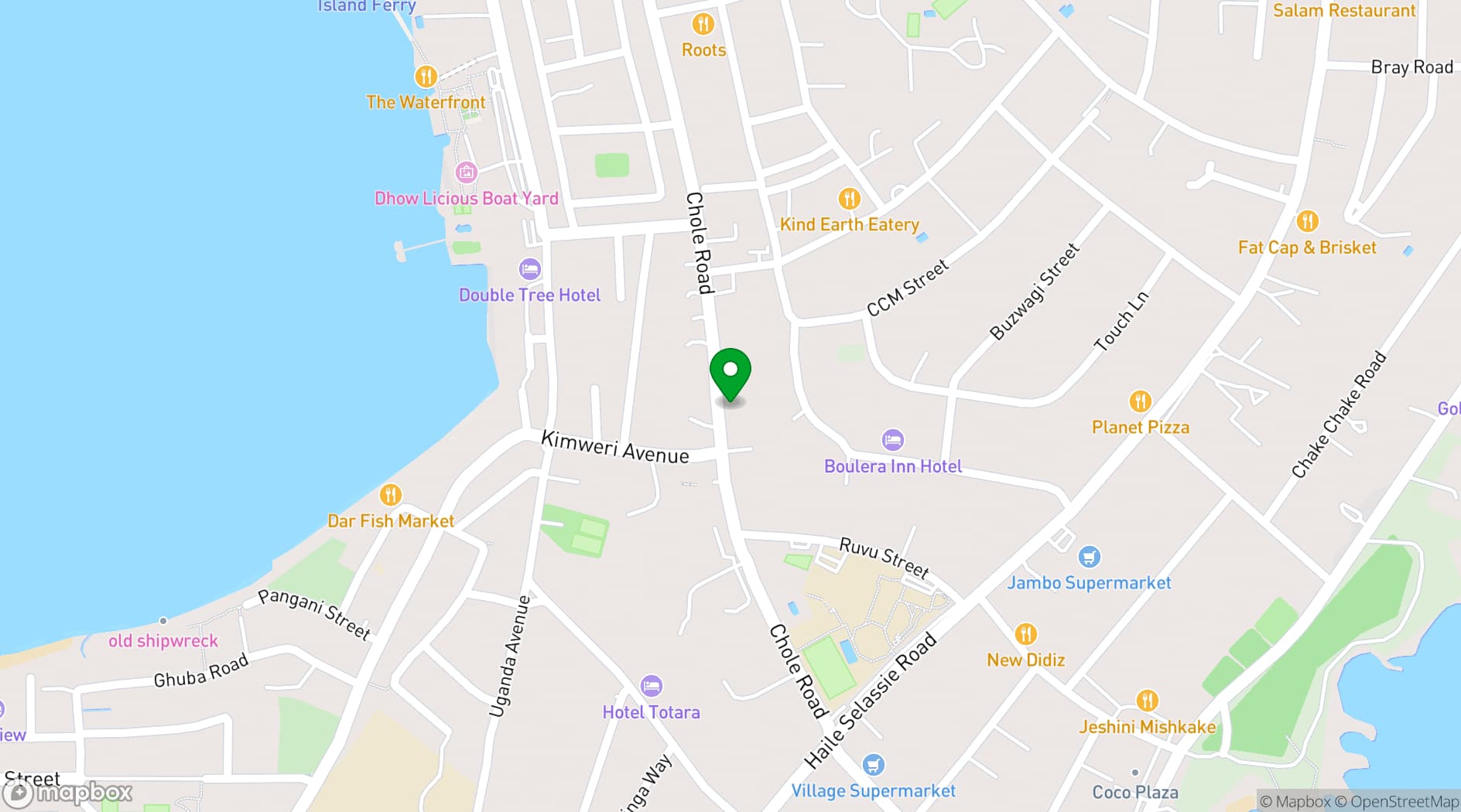 Map showing 1245 Lounge Bar and Restaurant