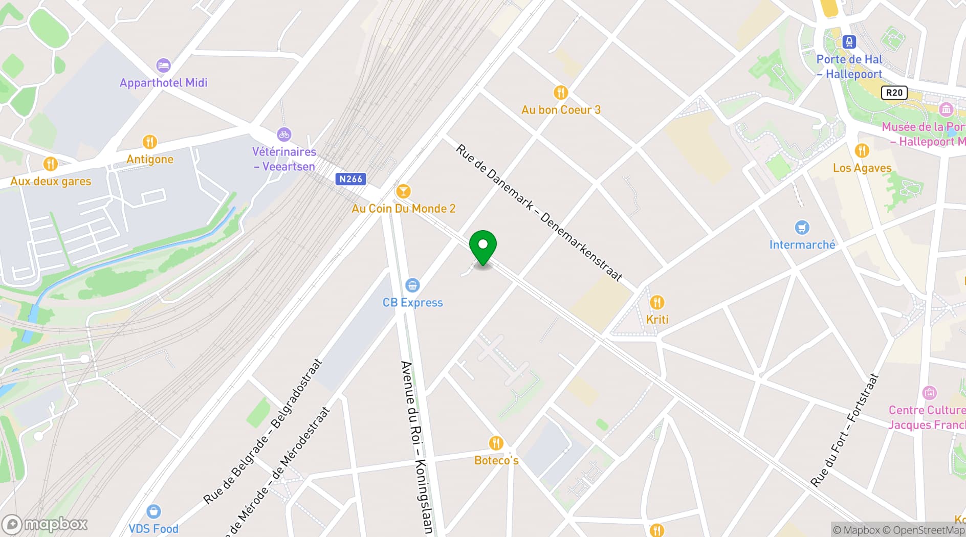 Map showing Palazzo