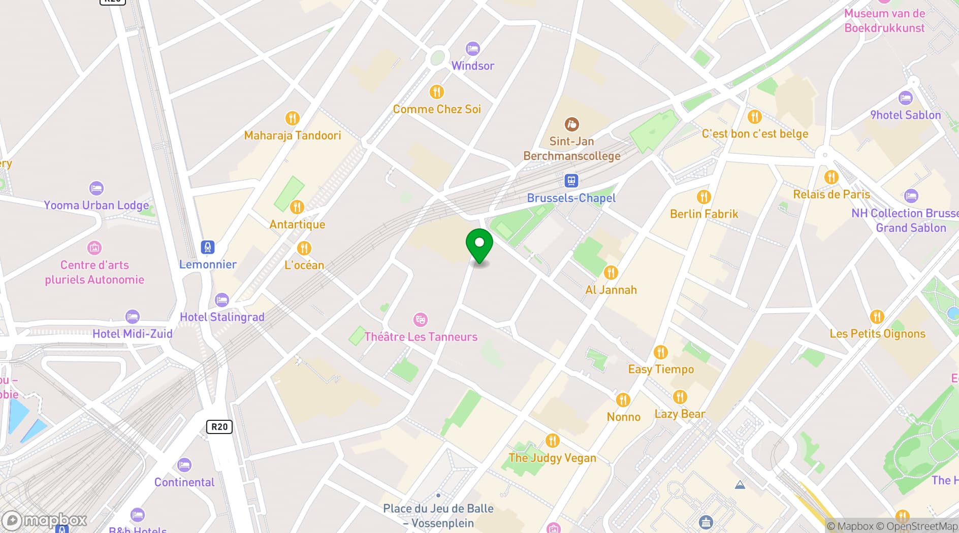 Map showing  Les Ateliers des Tanneurs