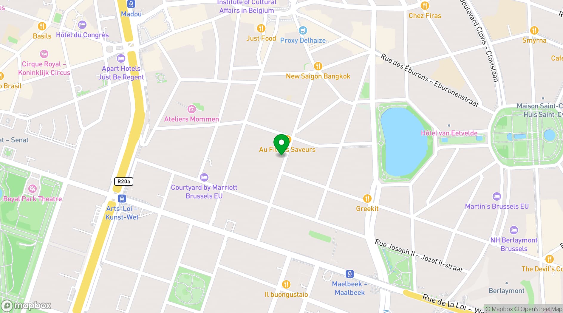 Map showing Spa30 Studio