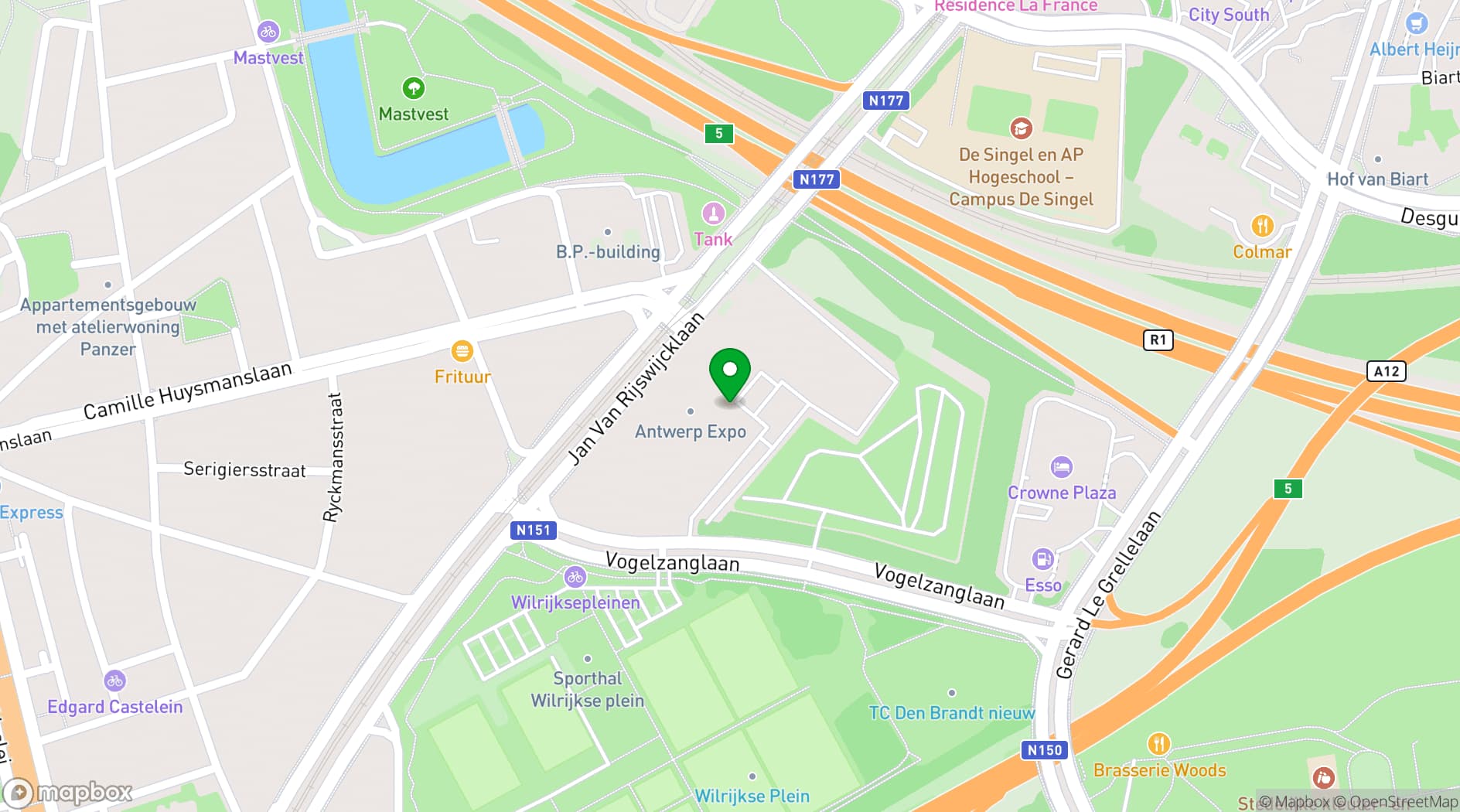 Map showing Avenue