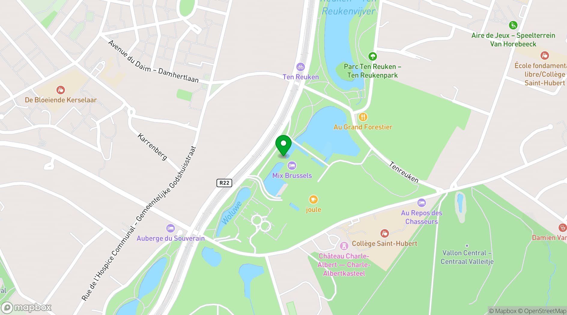Map showing Mix Brussels