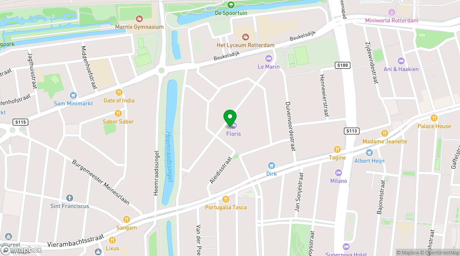 Map showing Le Marin Hotel Rotterdam City - Handwritten Collection