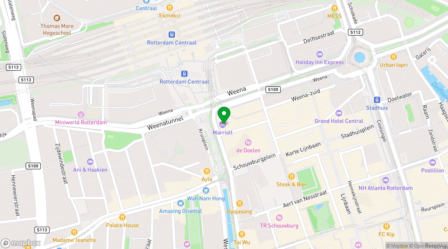 Map showing Pillars Bar & Kitchen