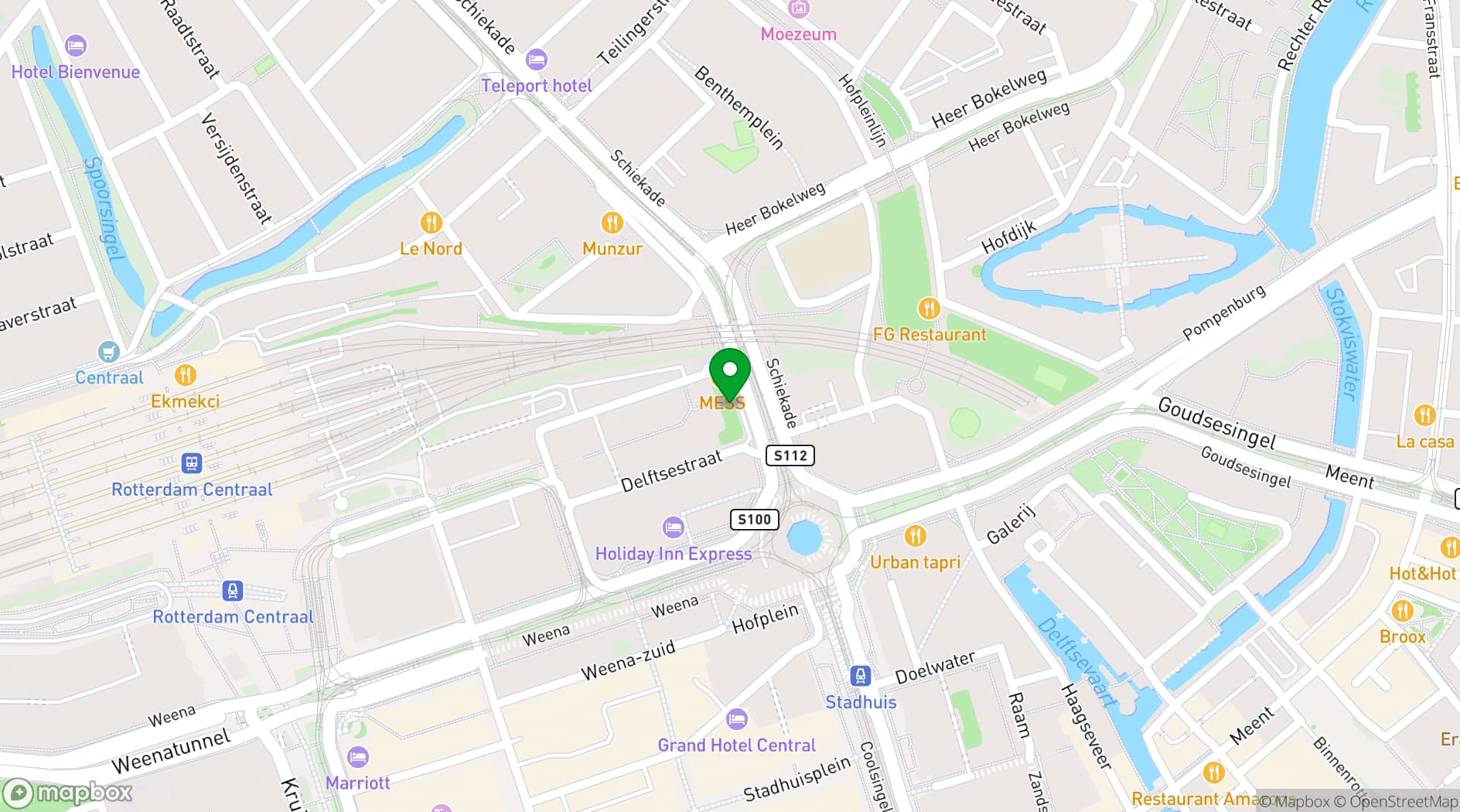 Map showing OX Rotterdam