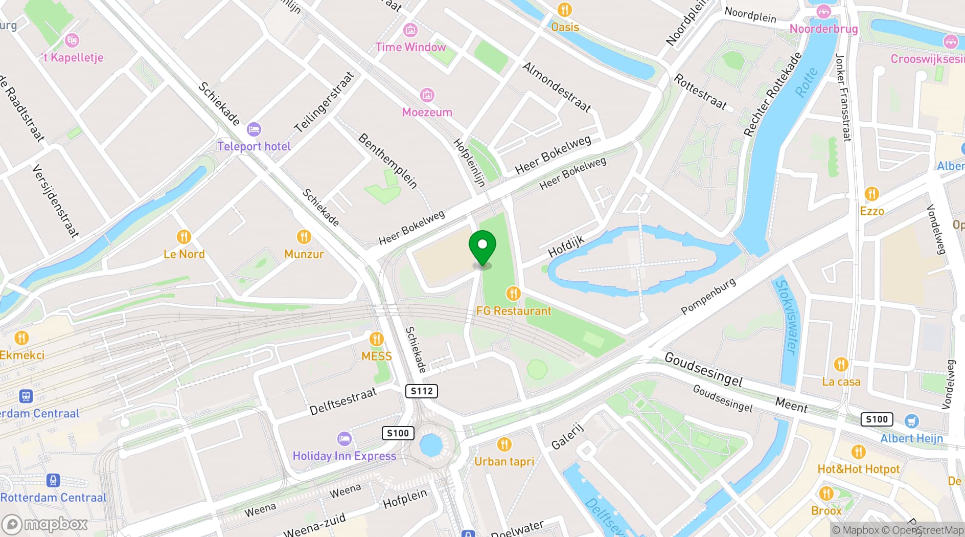 Map showing BIRD Rotterdam