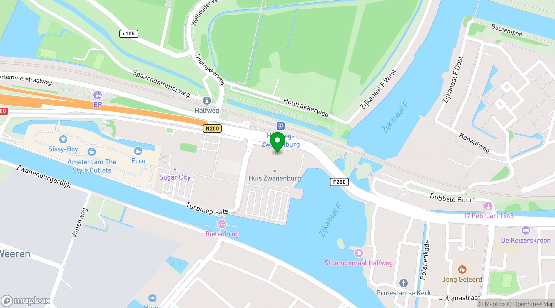 Map showing  SugarFactory