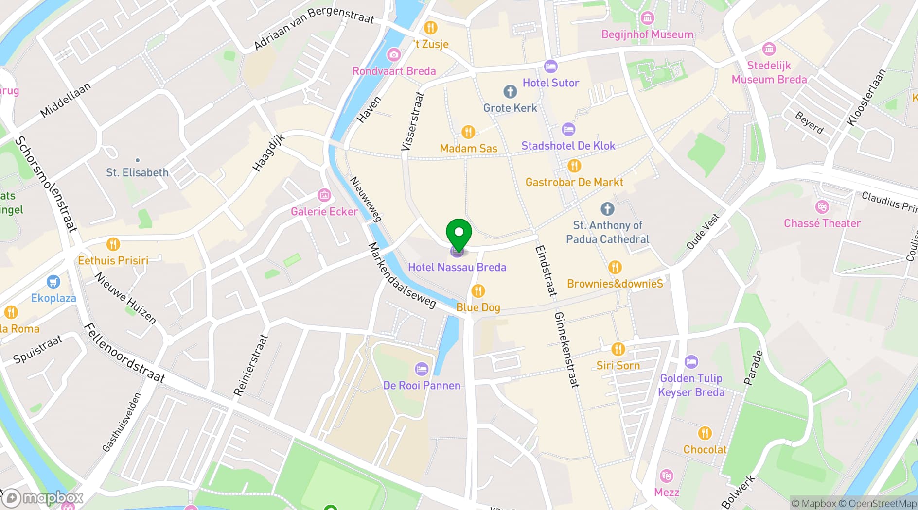 Map showing Hotel Nassau