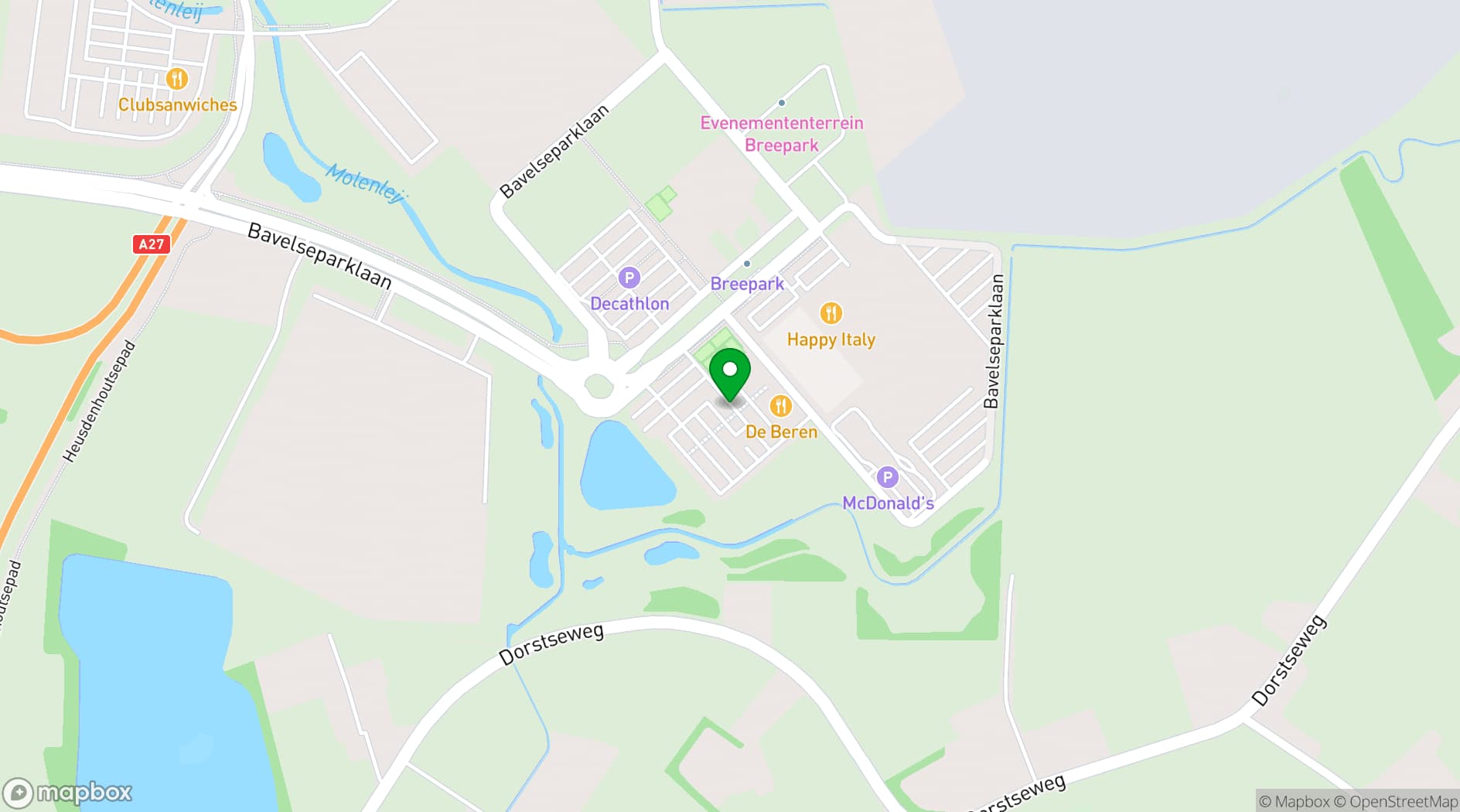 Map showing Kinepolis Breda