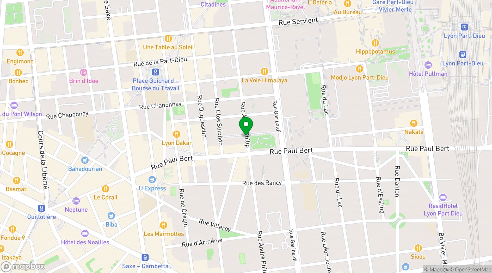 Map showing L'atelier Gourmand