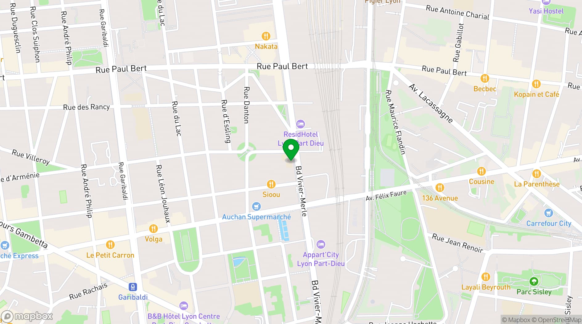 Map showing L'Atelier