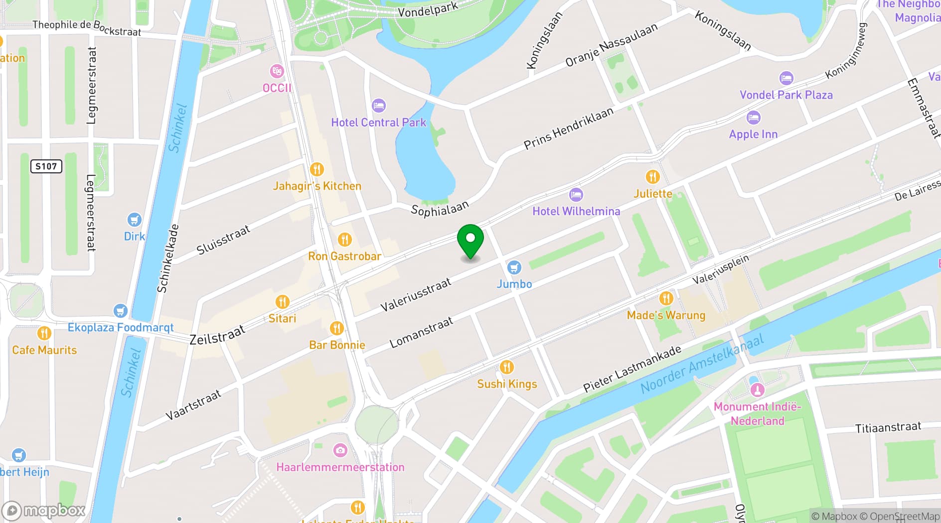 Map showing Chef Adrienne