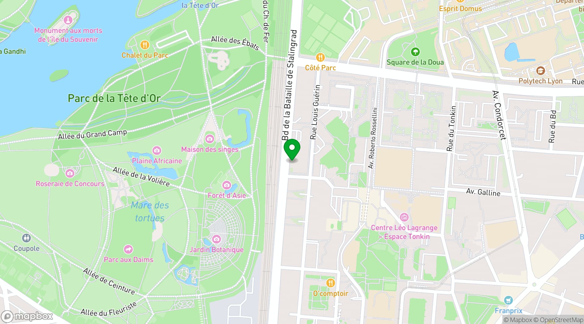 Map showing Hôtel des Congrès by Arteloge