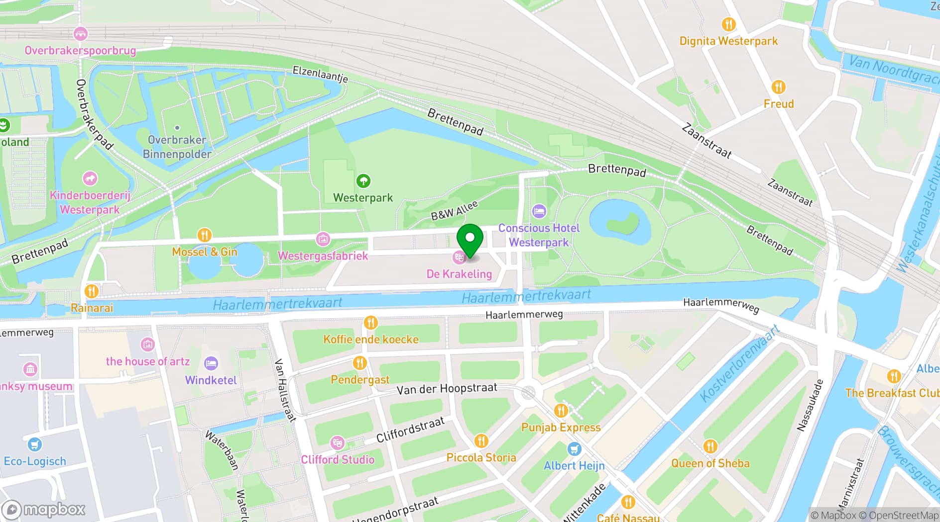 Map showing Amsterdam Flavours