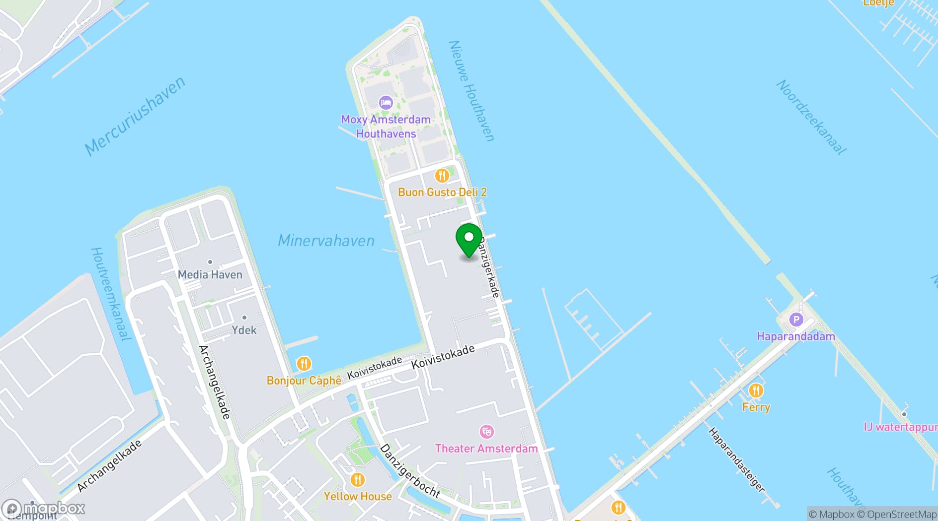 Map showing Club ACE