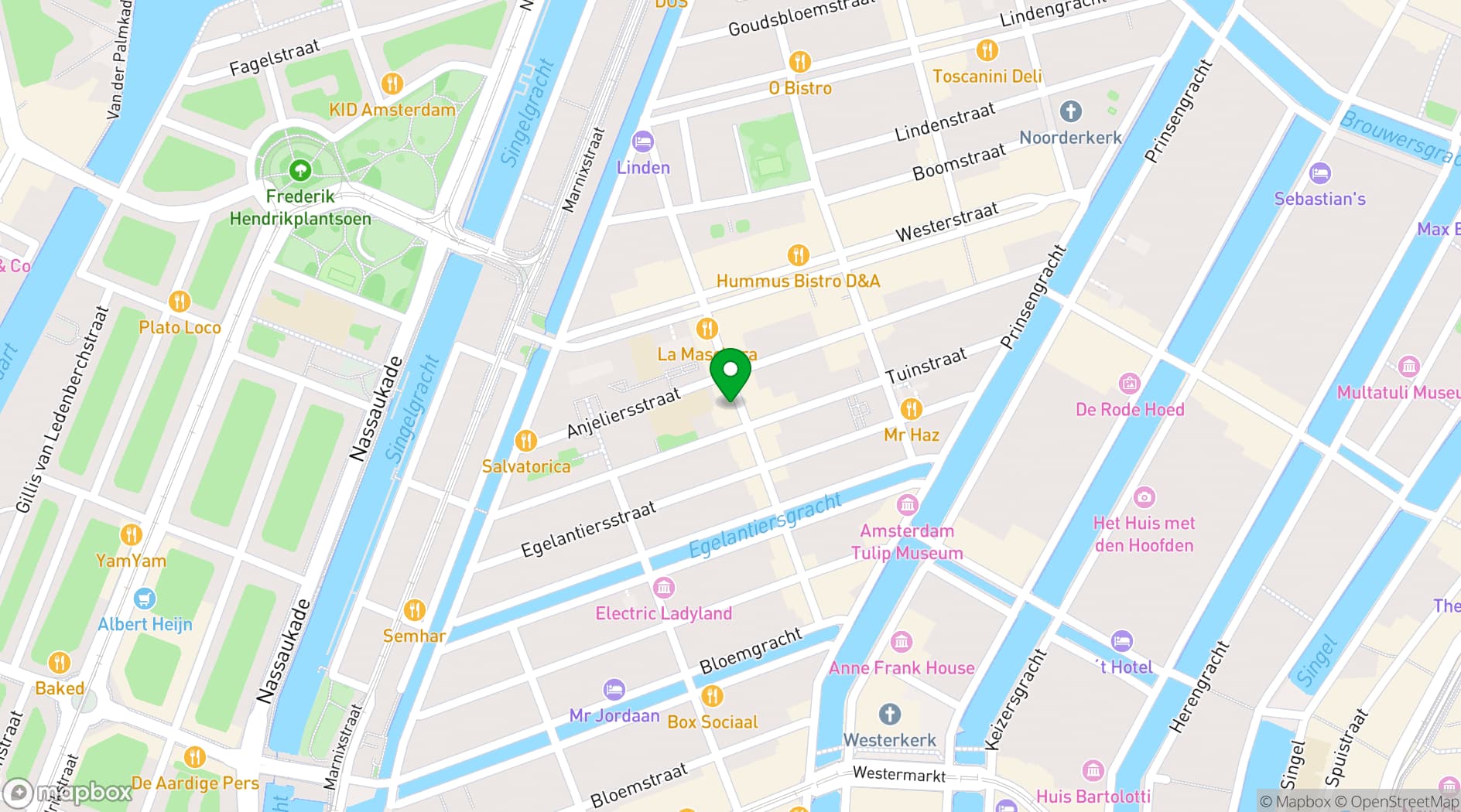 Map showing Café Dinette