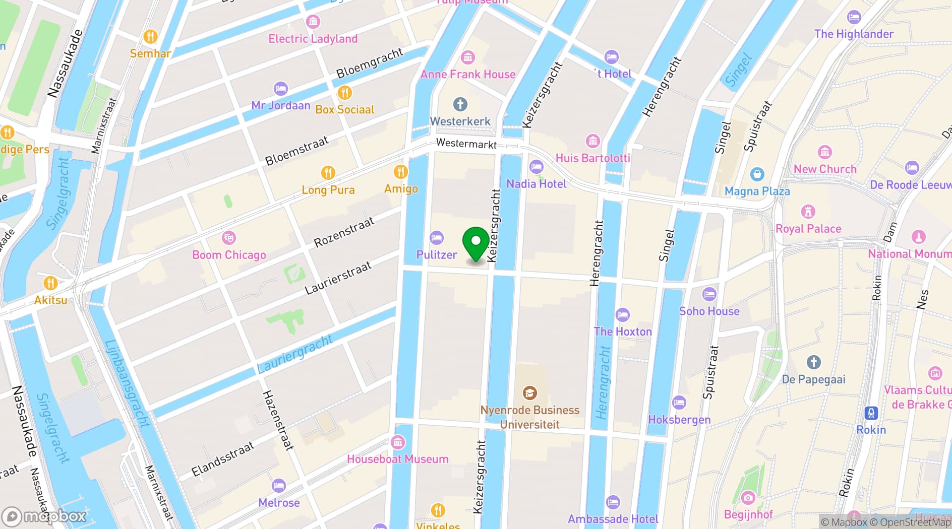 Map showing Restaurant Jansz