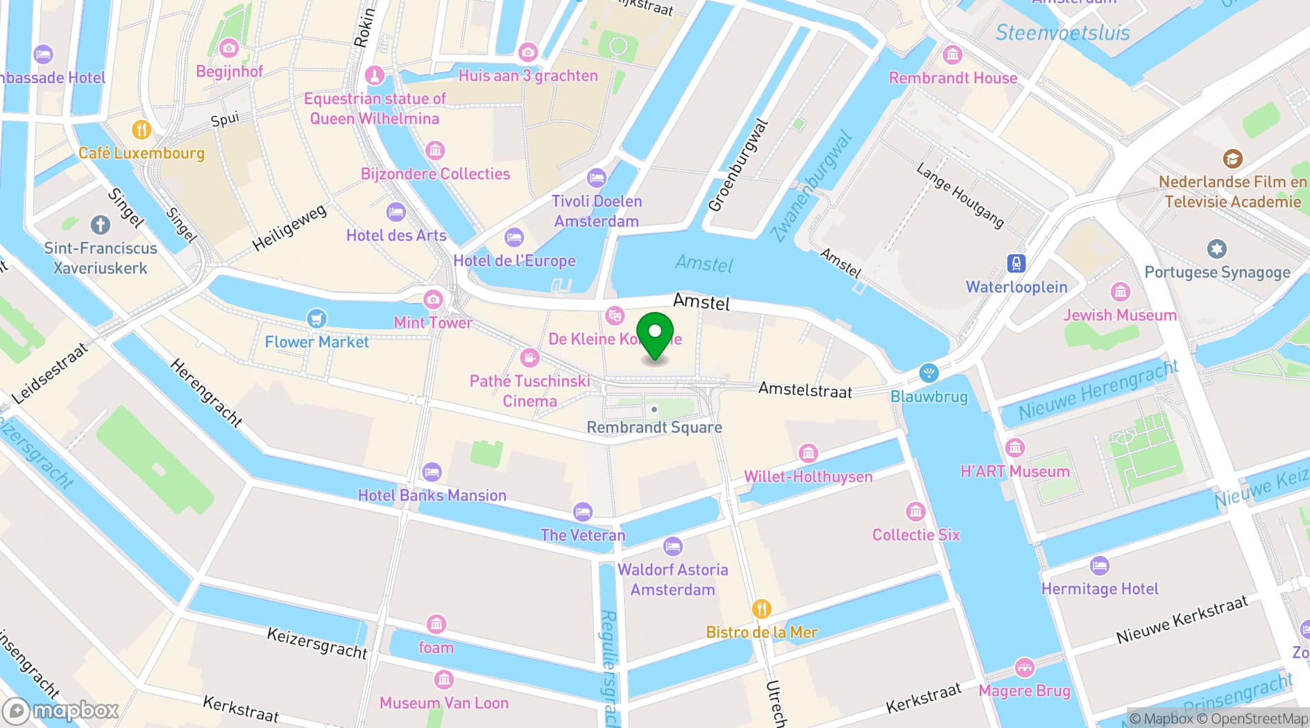 Map showing De Kroon