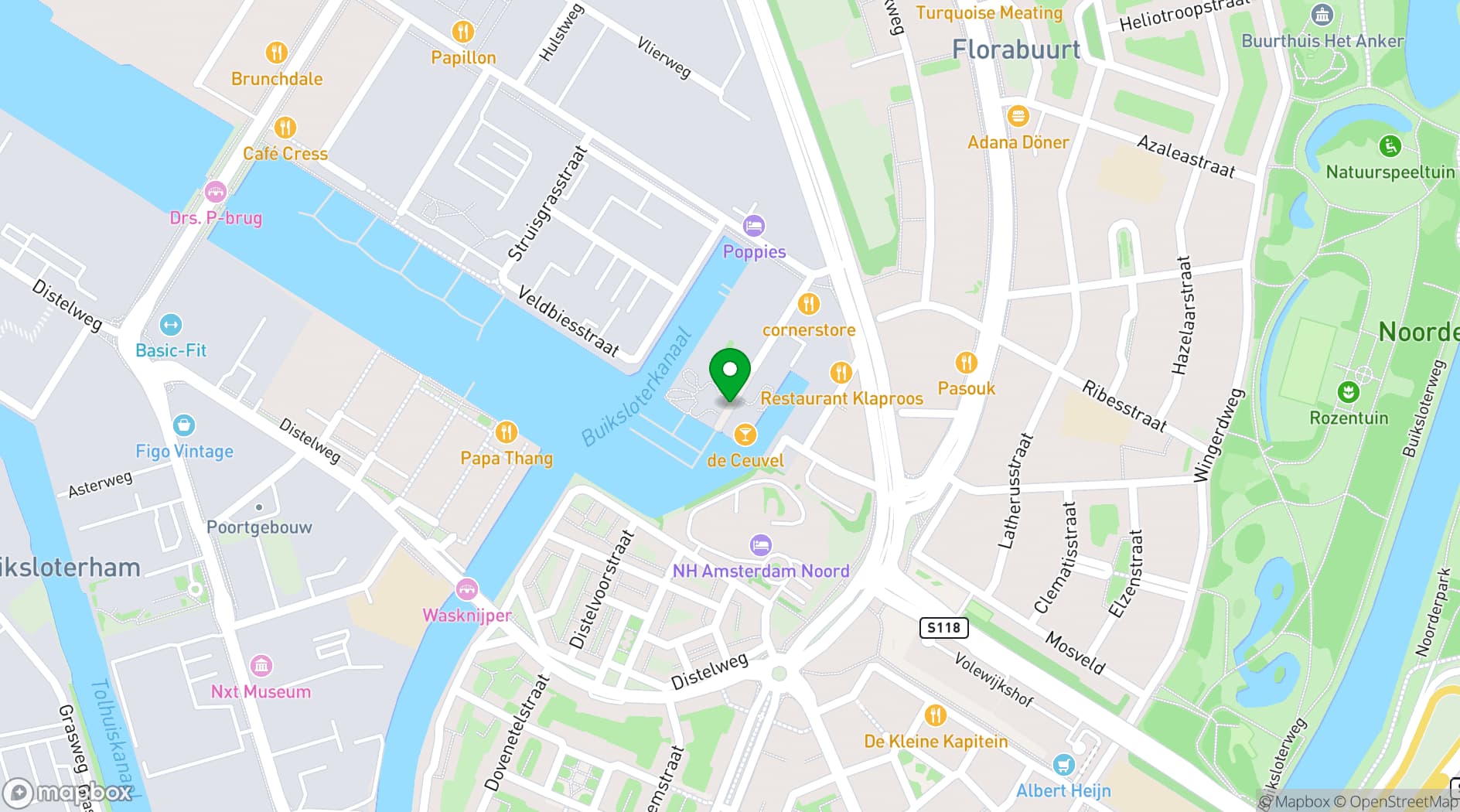 Map showing De Ceuvel