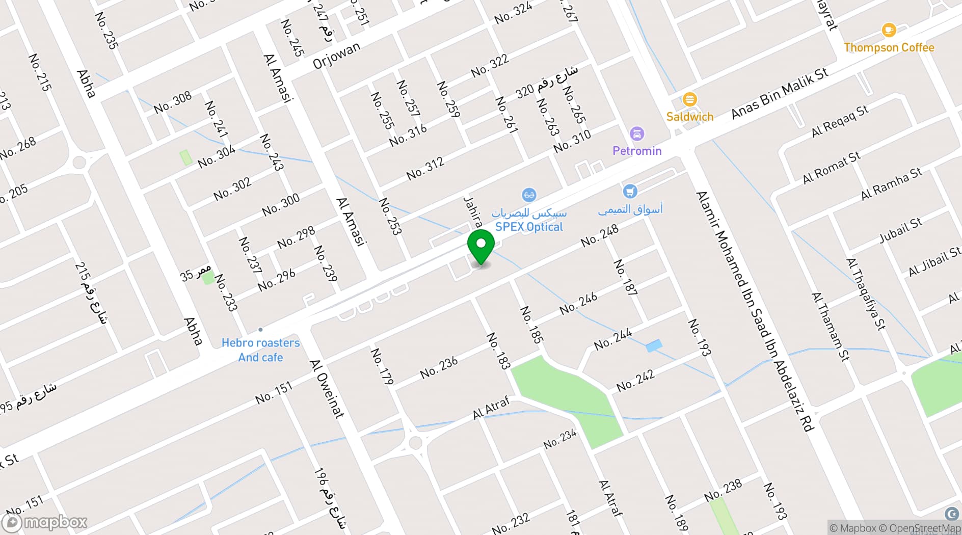 Map showing MUFEED