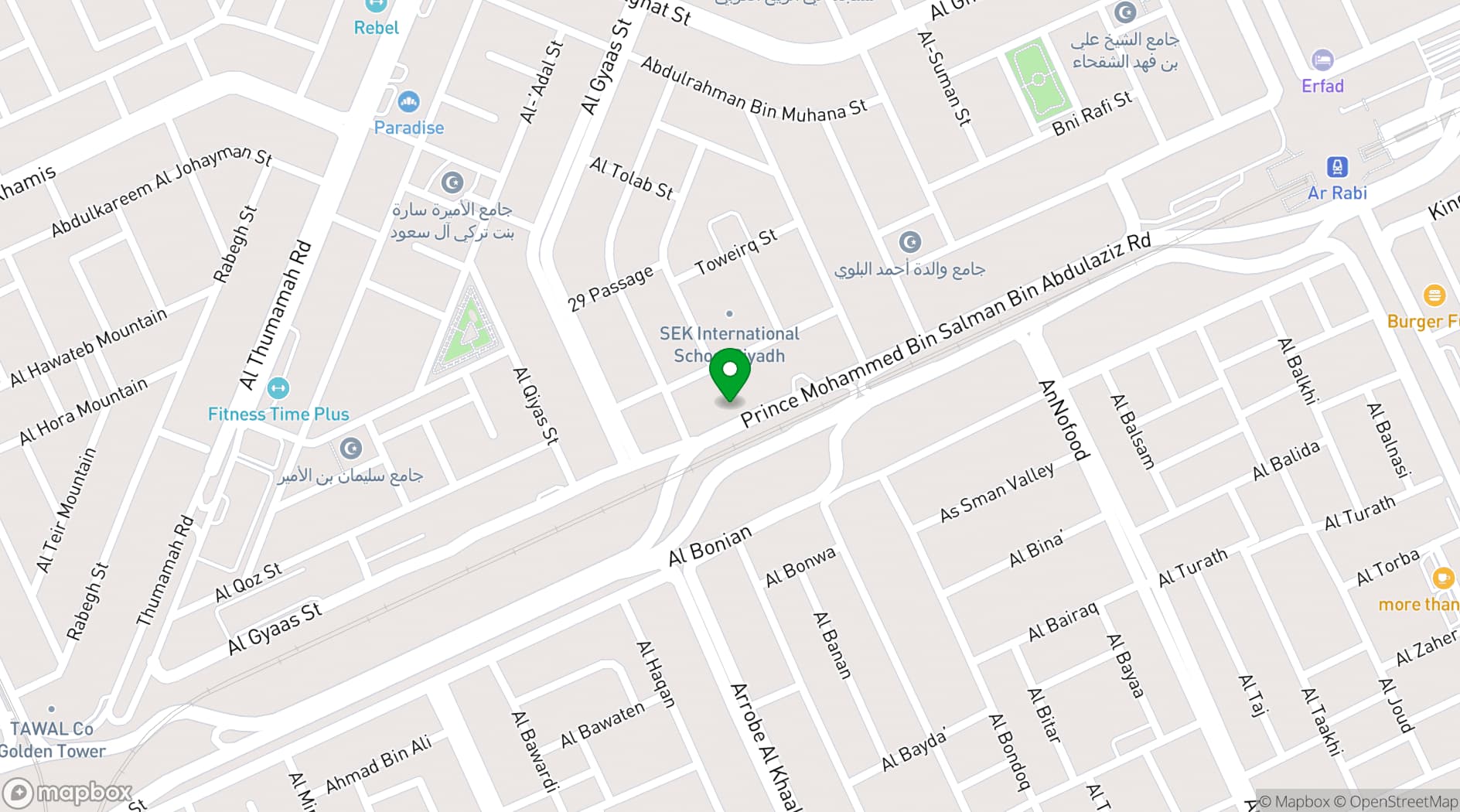 Map showing The Lounge