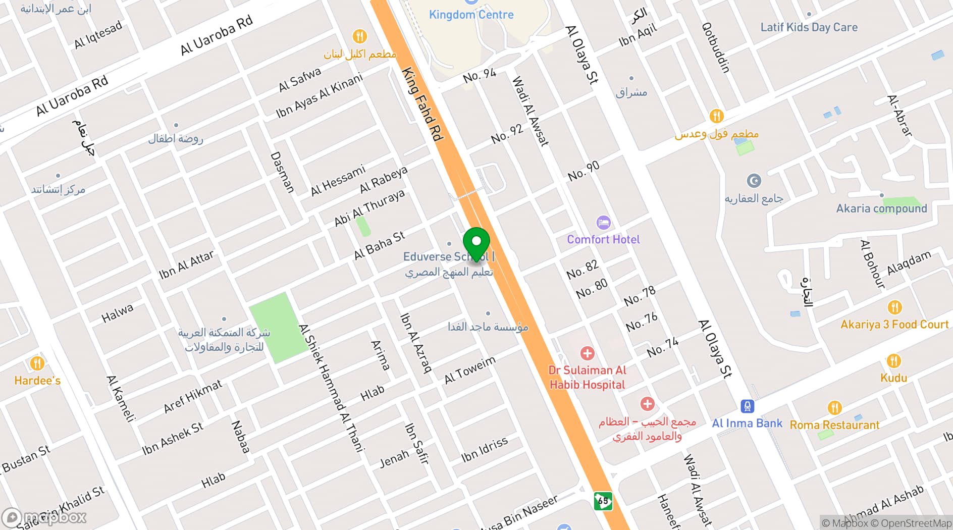 Map showing The Place
