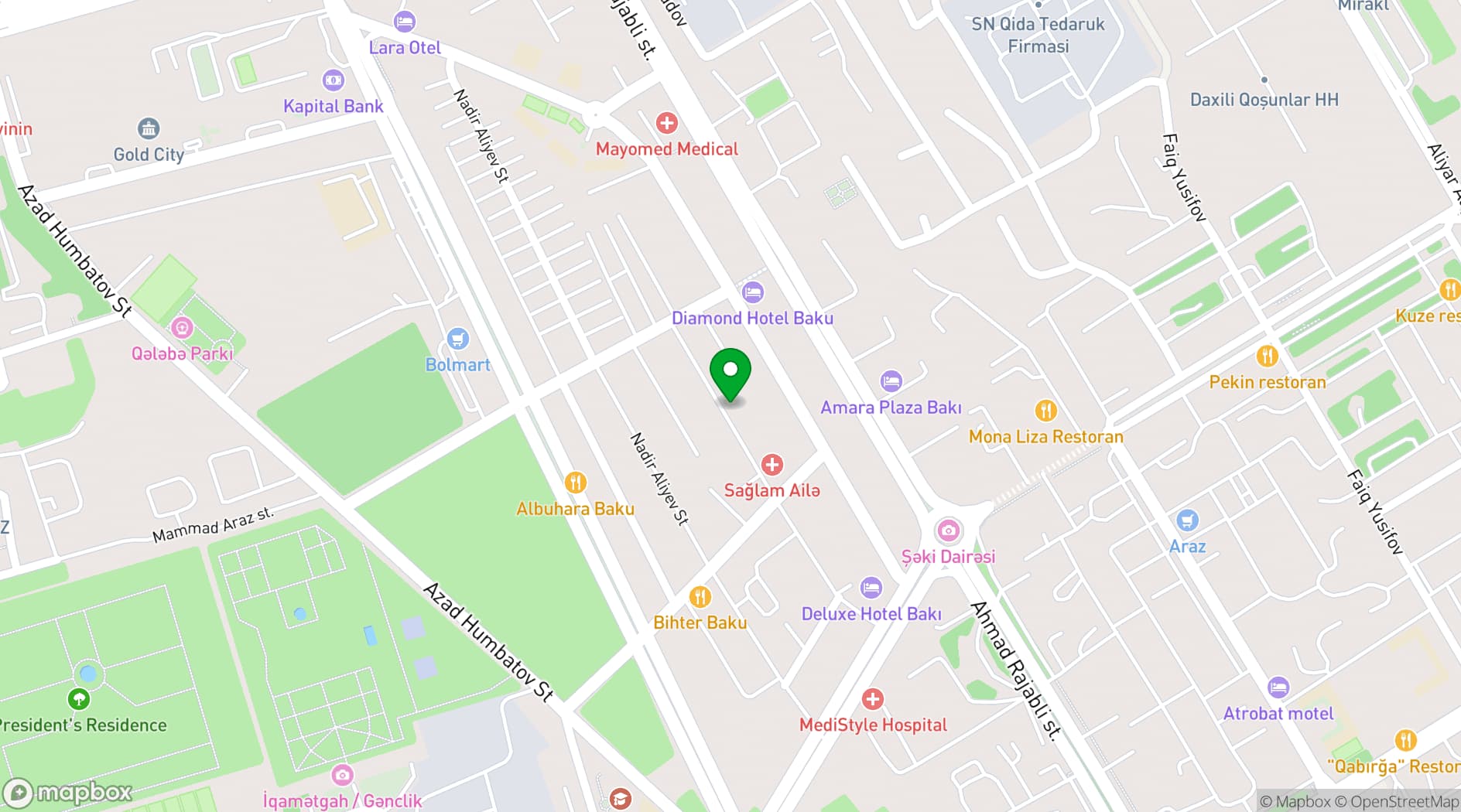 Map showing Essam Deluxe Hotel