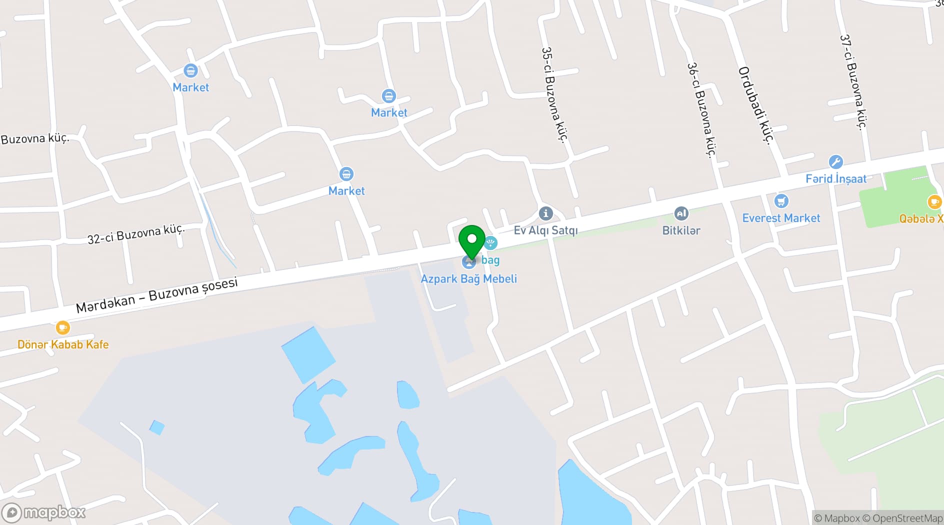 Map showing AzPark
