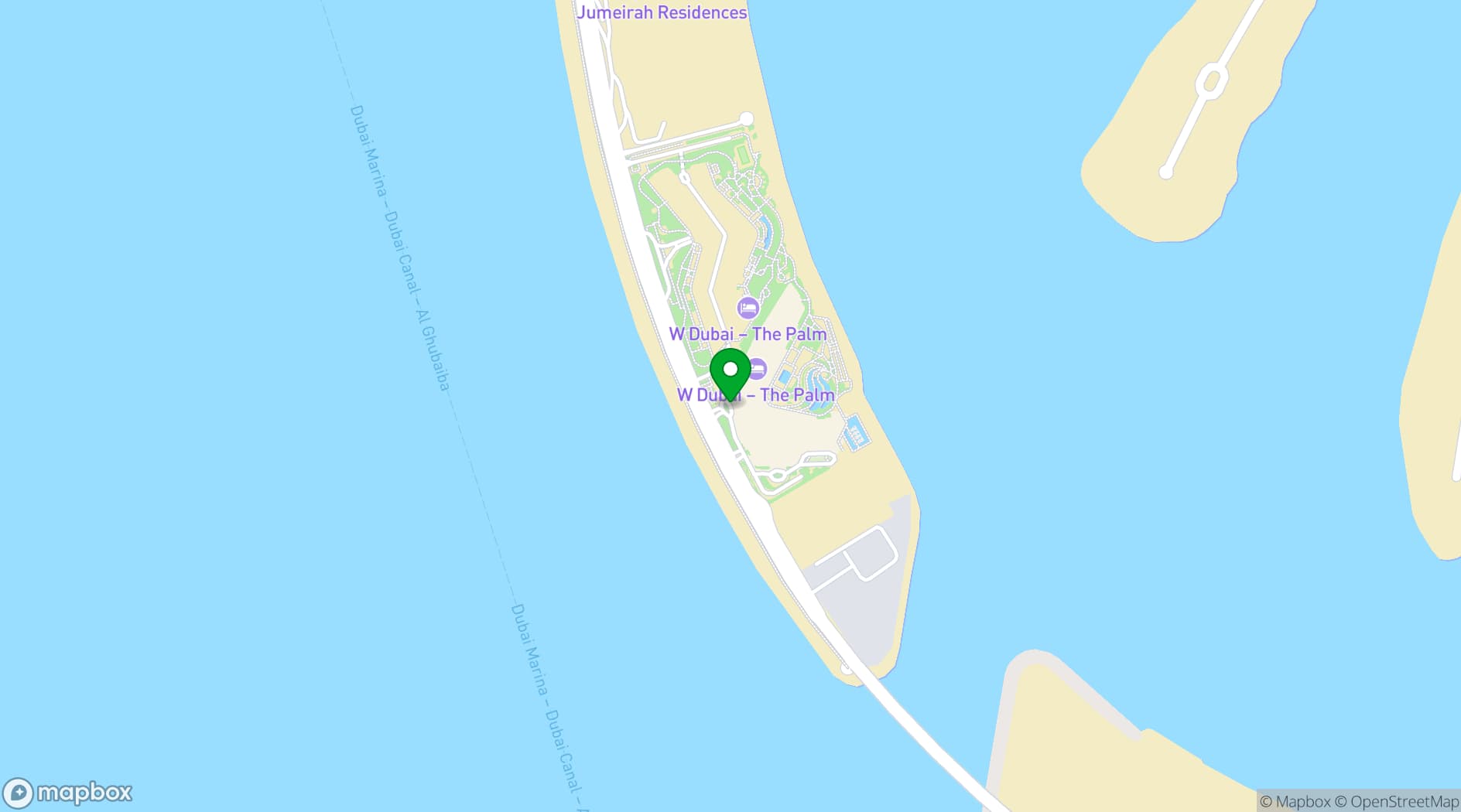 Map showing Dubai Autodrome