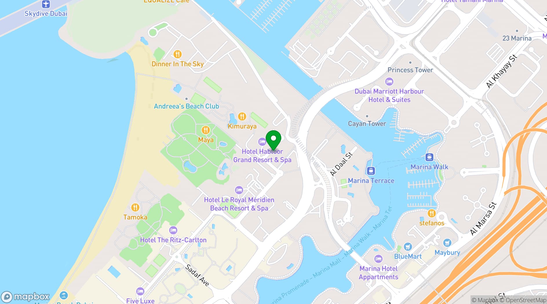 Map showing Servcorp Meeting Rooms