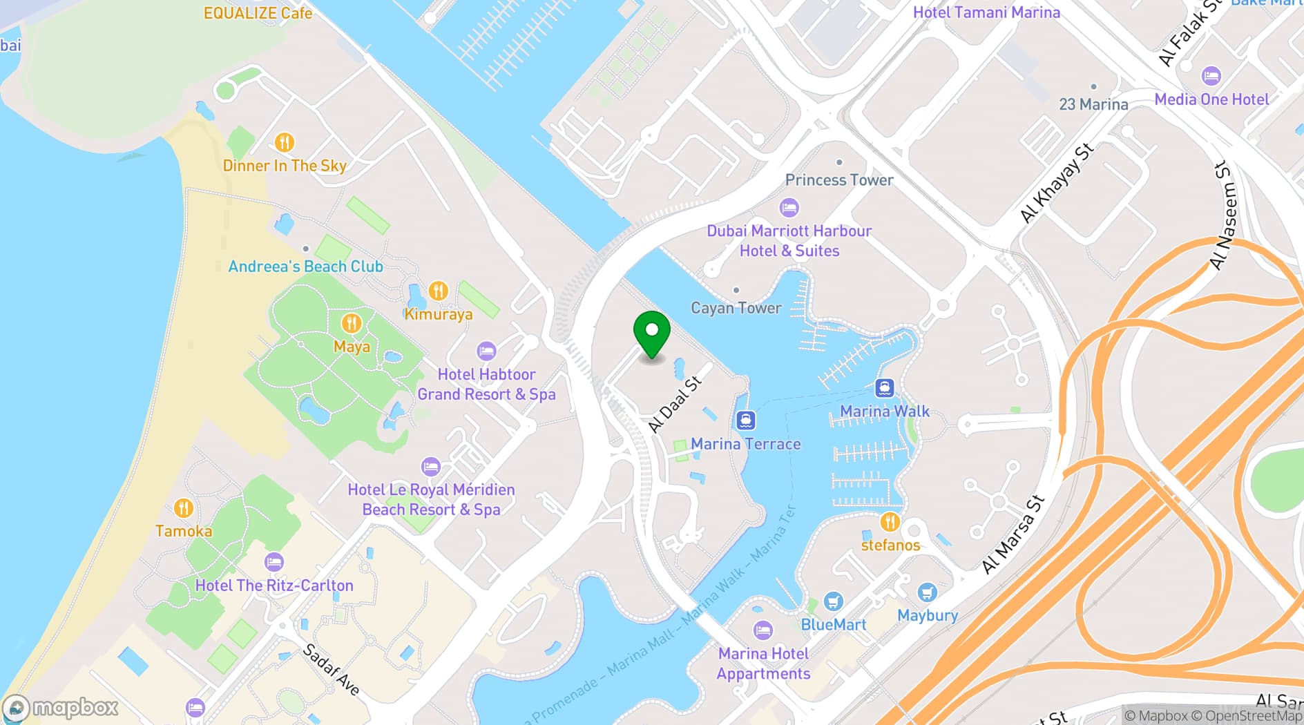 Map showing Bar 44