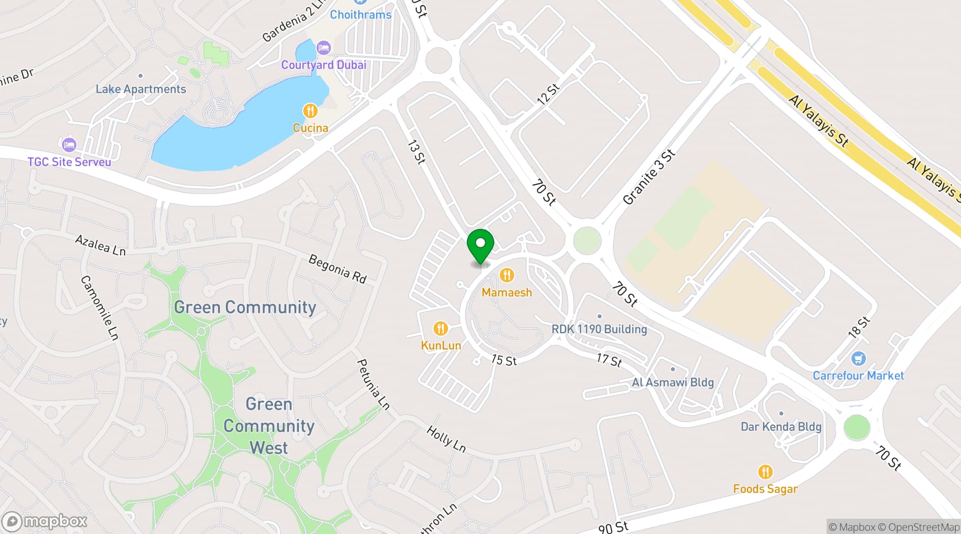 Map showing Copthorne Lakeview Hotel