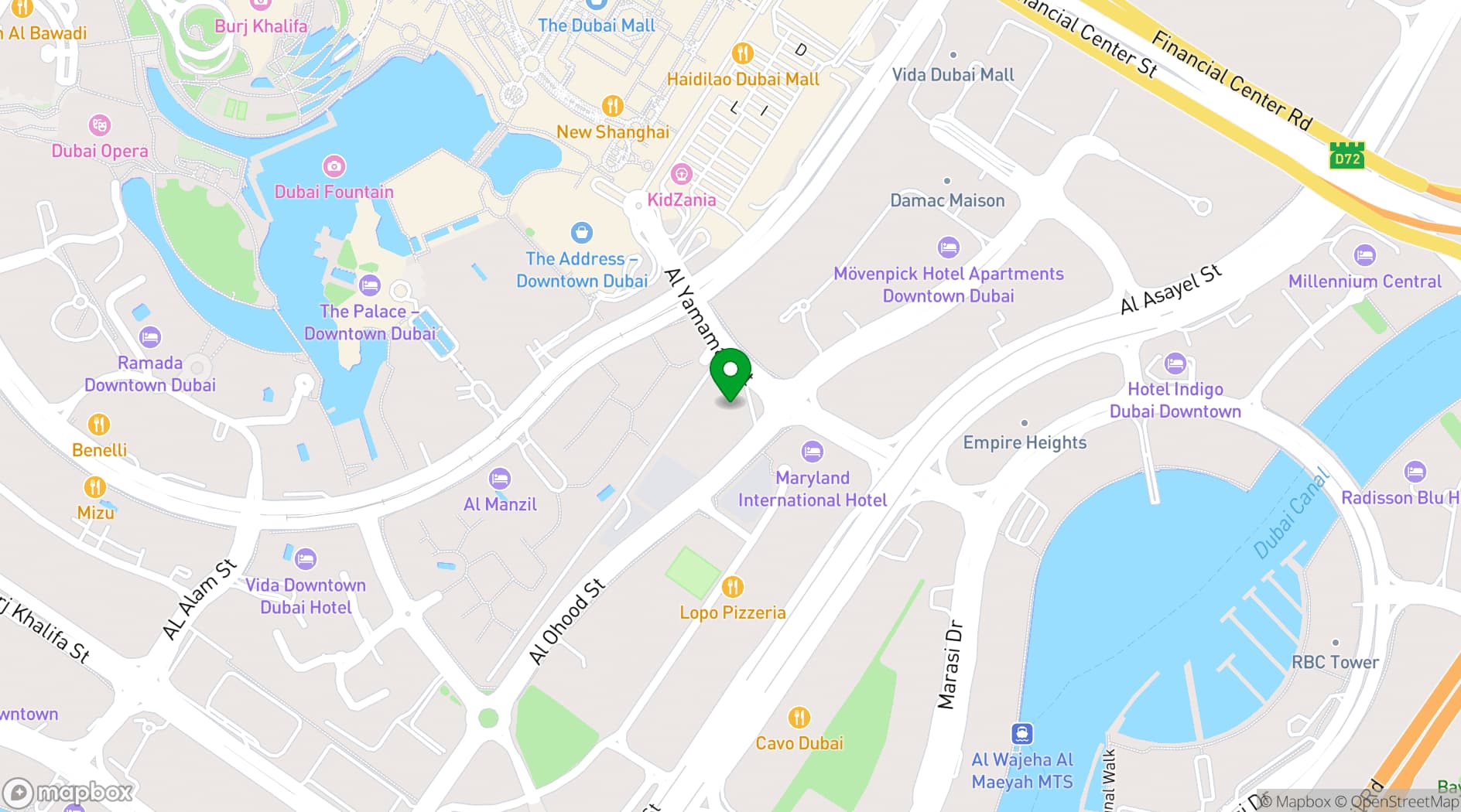 Map showing Thia SkyLounge