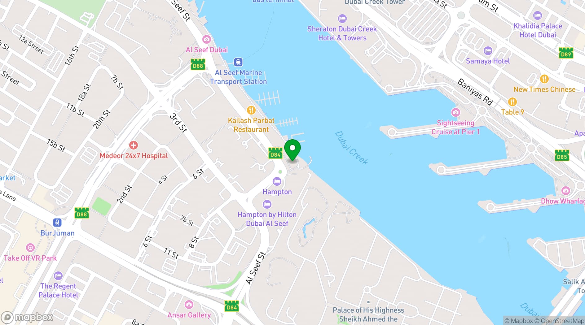 Map showing Doors Freestyle Grill