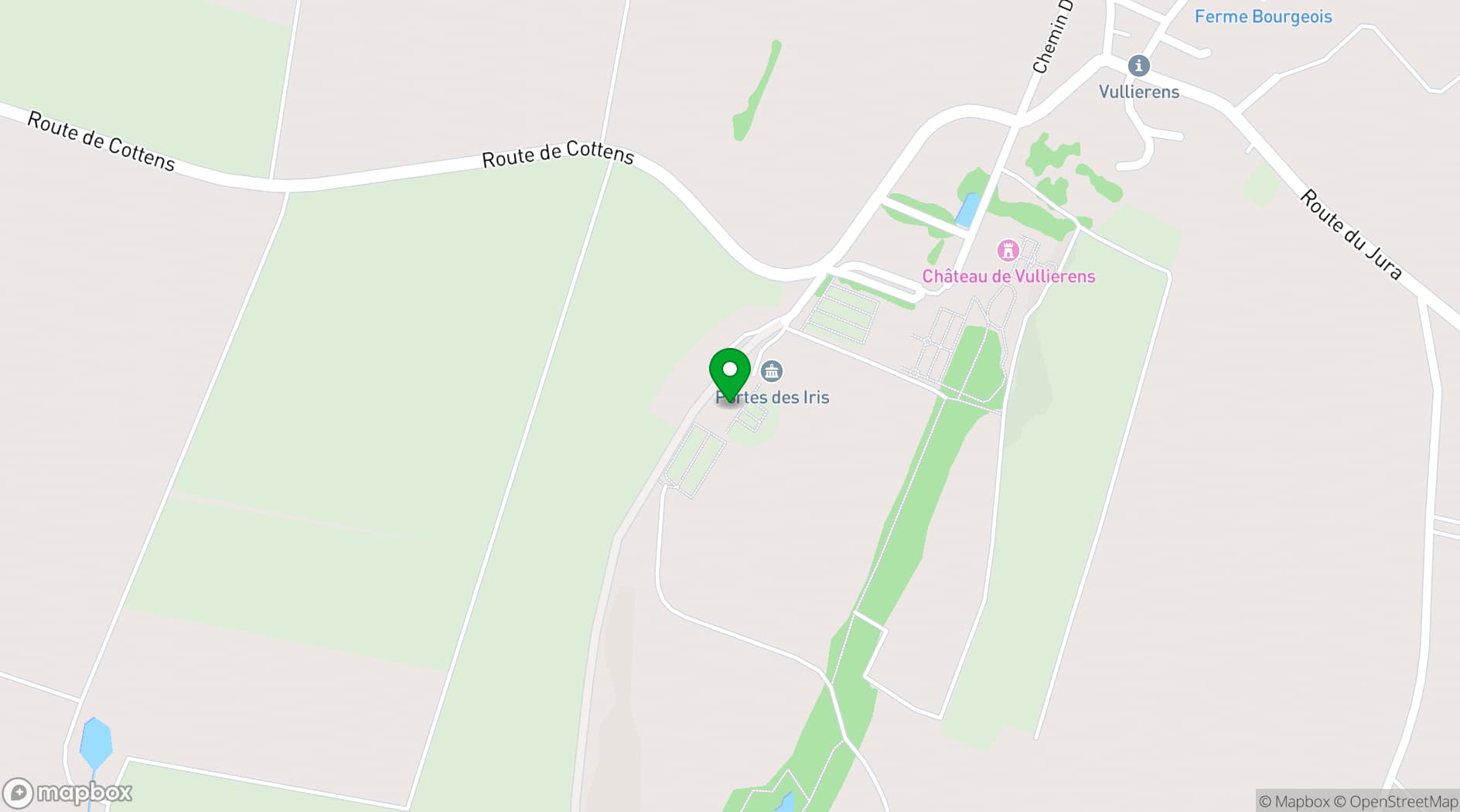 Map showing Portes des Iris