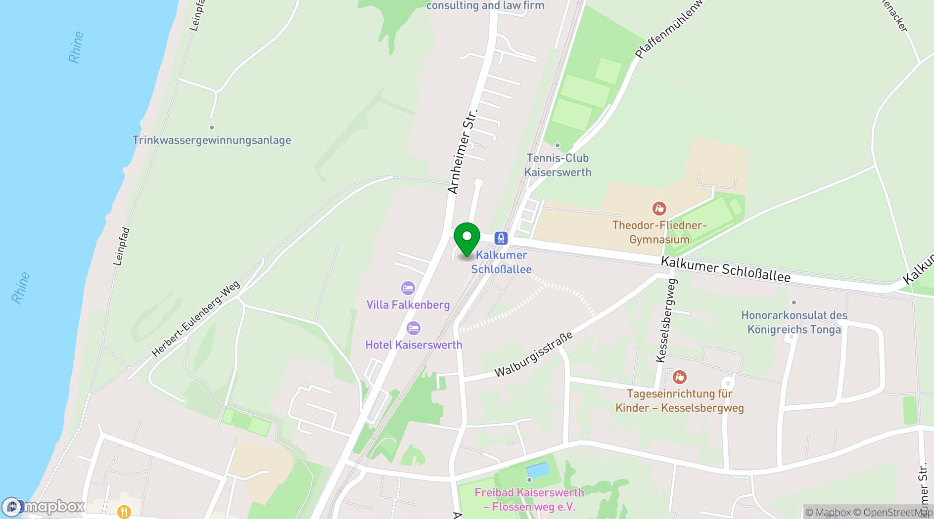 Map showing Schlossallee 1